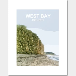 East Beach West Bay Dorset. Travel poster. Gift. Posters and Art